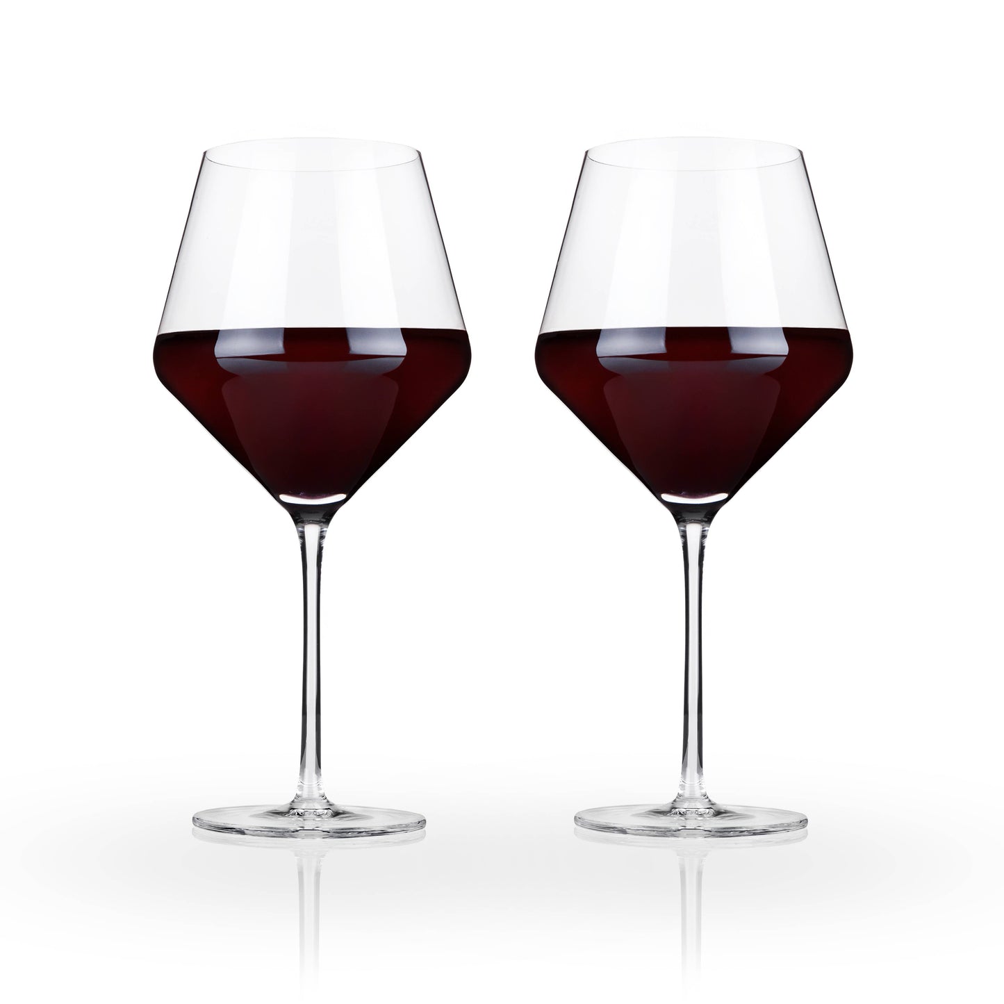 Raye Crystal Burgundy Glasses (Set of 2)by Viski