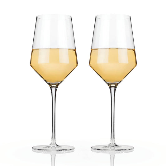 Raye Crystal Chardonnay Glasses (Set of 2)by Viski